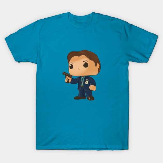 Funko pop fox Mulder T-Shirt by Mimie20